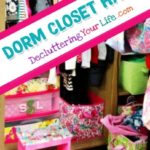 Stylish Dorm Room Closet Organization Pic