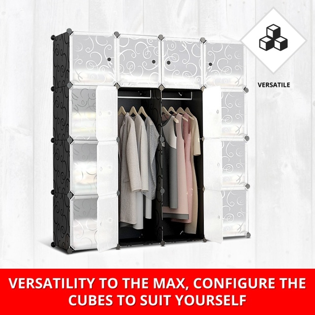 Stylish Hanging Cabinet For Clothes Image