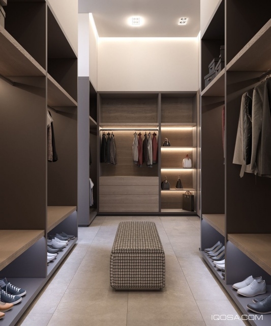 Stylish Modern Master Bedroom With Walk In Closet Image