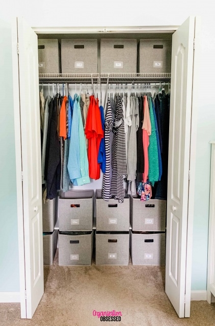 Stylish Organize Clothes In Small Closet Pics