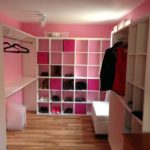 Stylish Pink Walk In Closet Pics
