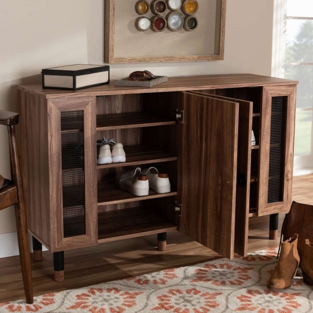 Stylish Rustic Shoe Storage Cabinet Images