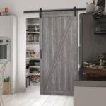 Stylish Sliding Barn Door Closet Pic