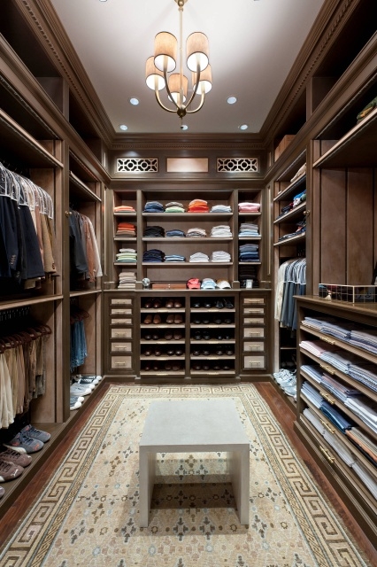 Stylish Walk In Closet Design Image
