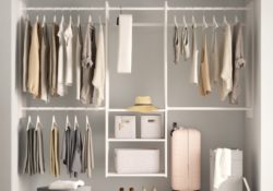 Stylish Wardrobe Hanging Rail Systems Pic