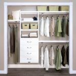 Stylish White Closet Organizer With Drawers Photo