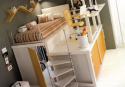 Top Bed With Walk In Closet Underneath Pics