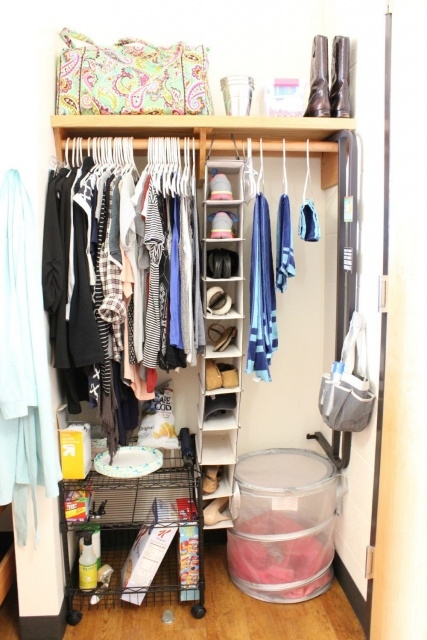 Top Dorm Room Closet Organization Photos