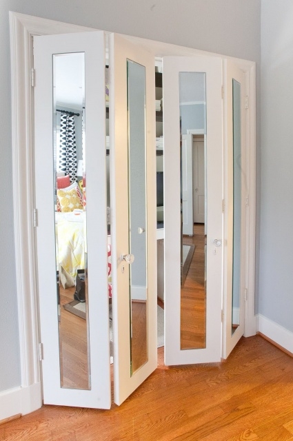 Top Folding Mirror Closet Doors Images