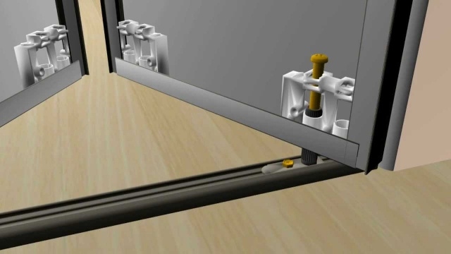 Top Frameless Mirror Bifold Closet Doors Picture