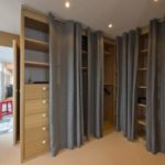 Top Walk In Closet Curtain Picture
