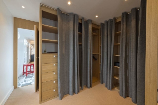 Top Walk In Closet Curtain Picture