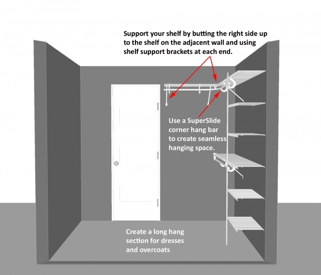 Top Walk In Closet Width Photo