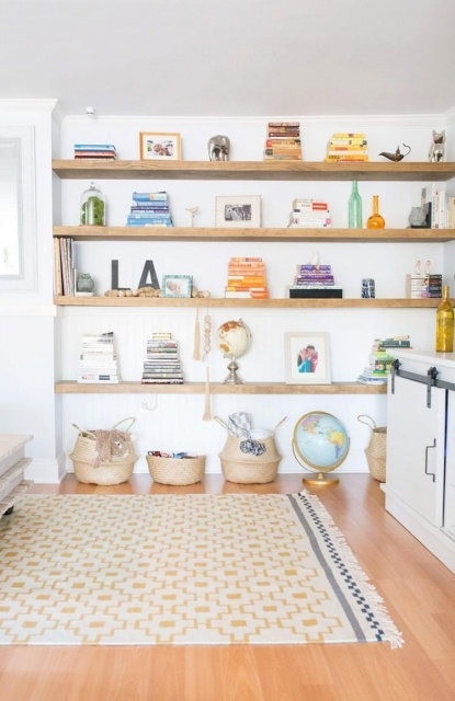 Unique Floating Shelves For Clothes Pics