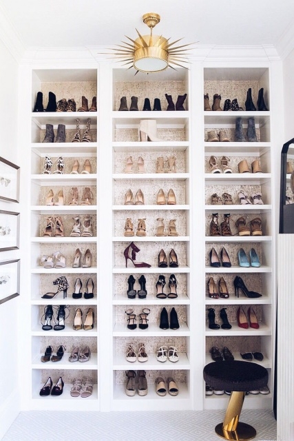 Unique Walk In Closet For Shoes Pic