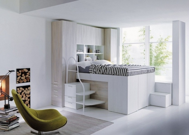 Wonderful Bed With Walk In Closet Underneath Picture