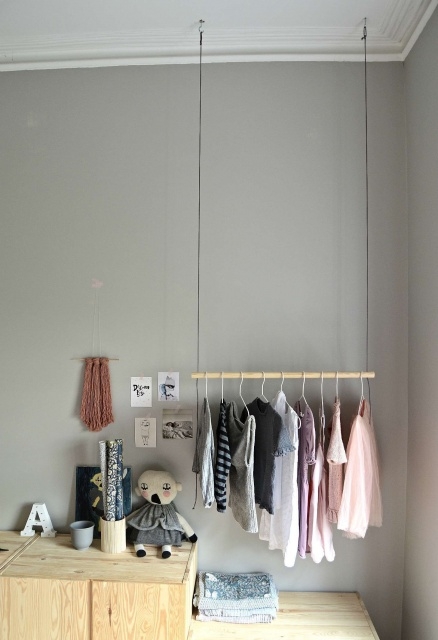 Wonderful Diy Hanging Clothes Storage Pictures