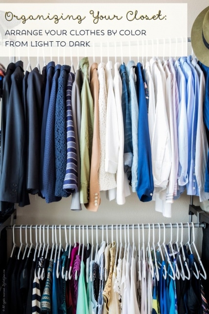 Wonderful How To Organize Your Closet By Color Pic